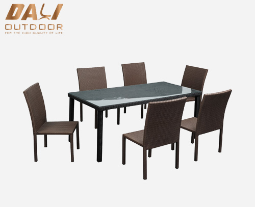 High Quality All Weather Rattan Garden Furniture Outdoor Dining Set 