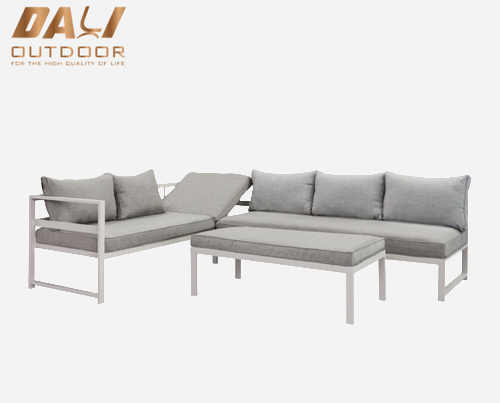 Garden Furniture Patio Aluminum Corner Lounge Outdoor Sofa Set 