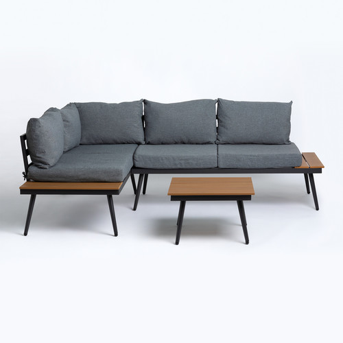 High Class KD Aluminum Outdoor Garden Corner Sofa Furniture Patio Conversation Set